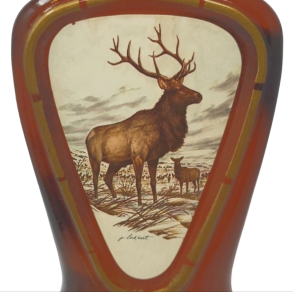 JIM BEAM KENTUCKY WHISKEY DECANTER THE ELK BY J. LOCKHART - EMPTY - Picture 2 of 13